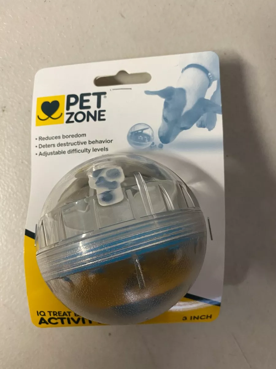 Pet Zone IQ Treat Ball – Adjustable Dog Treat Dog Ball & Treat Dispensing  Dog