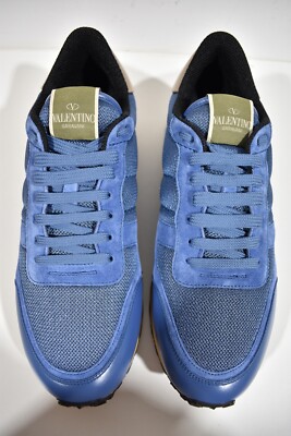 【値下げ】【新品未使用】『VALENTINO』 BROWN トラウザーズ Valentino Rockstud Men Burgundy Blue Rockrunner Low Top