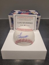 Luis Severino signed baseball autographed Fanatics Under Wraps 2