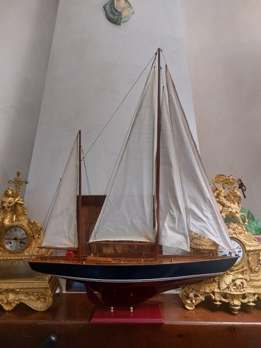 PENDUICK BARCA VELIERO IN LEGNO L70 X14 H86 - Foto 11 di 24