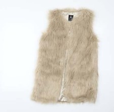 Atmosphere Womens Beige Gilet Coat Size 6