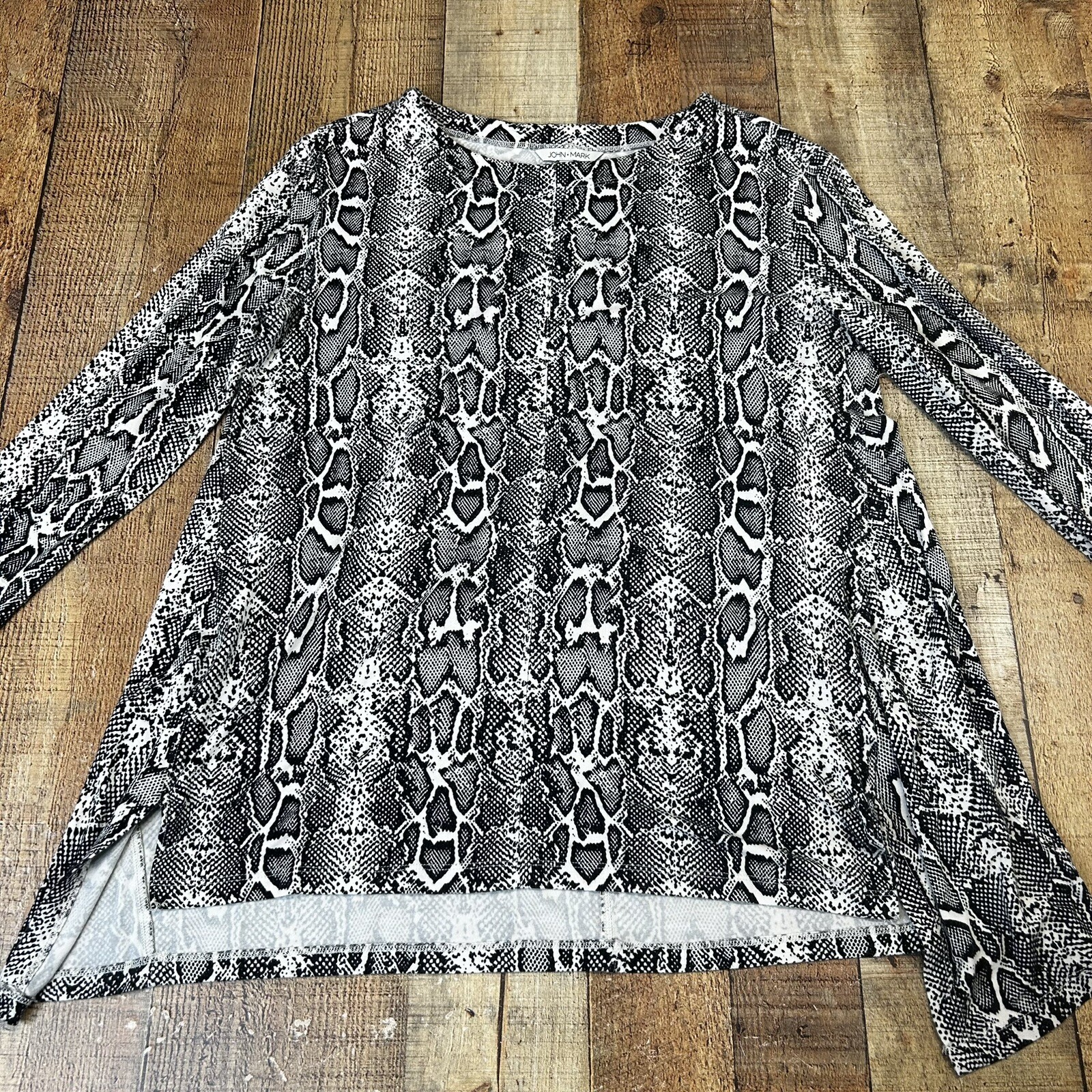 JOHN MARK Soft Stretch Python Snake Animal Print … - image 4