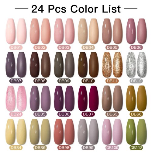 24/25/40/60PCS Smalto Gel UV Led Smalto Nail Art Off Gel Set Gel Unghie - Foto 47 di 82