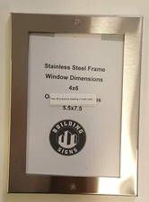 Elevator Permit frame 4x6 stainless Steel -REF24-1027