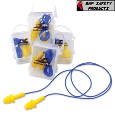 10 Pair Soft Silicone Corded Ear Plug Reusable Hearing Protection Earplug w/Case