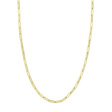 3.8mm Paperclip Chain Necklace with Lobster Lock Real 14K Yellow Gold ALL SIZES