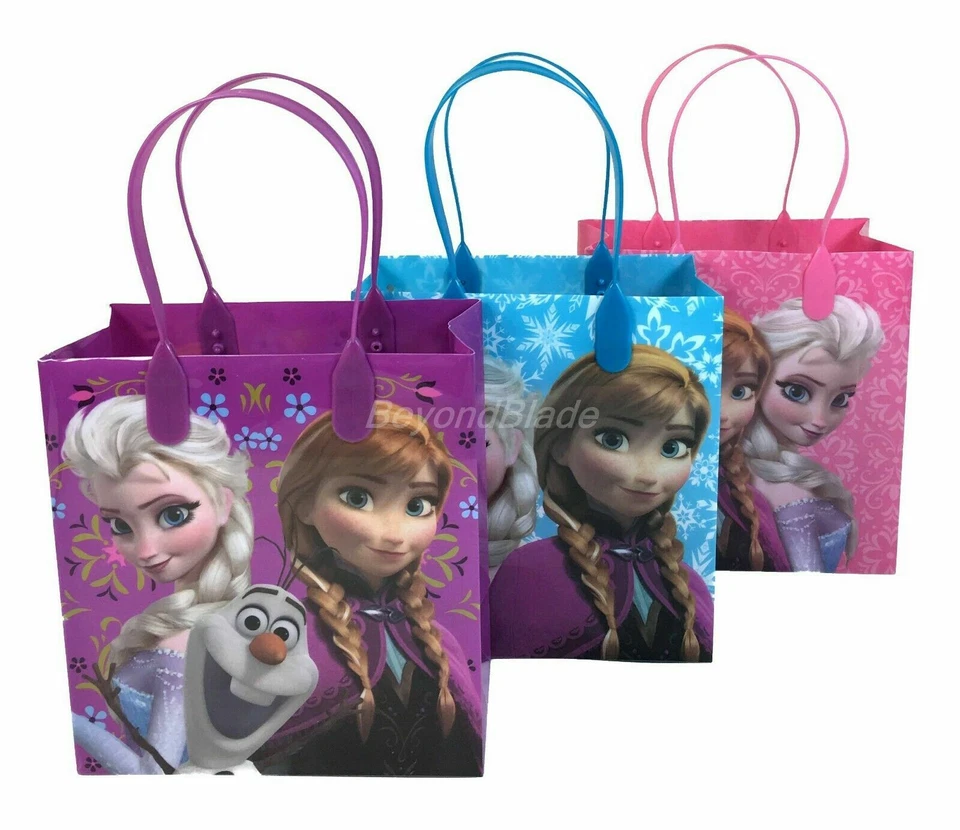 Sacola de doces de aniversário Disney Frozen Goody presente festa guloseimas 12 peças - Imagem 3 de 4
