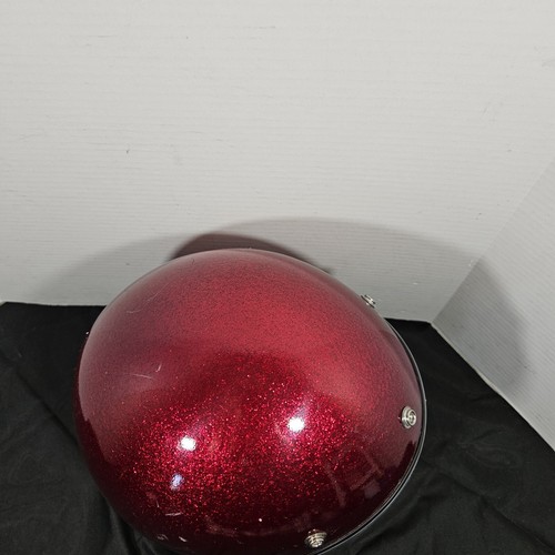 Red Candy Apple Flaked Motorcycle Helmet T-50 Hi Fi Made 03/2011 - Picture 23 of 23