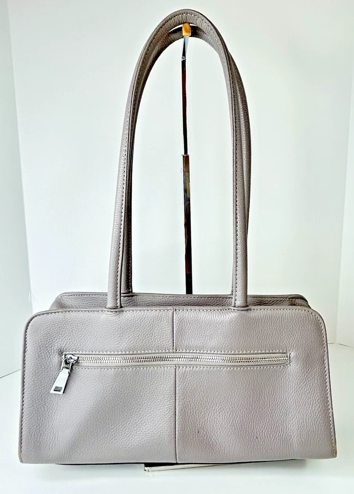 Bostanten Gray M Otilia 功能时尚皮革单肩包桶 — 第 2/4 张图片