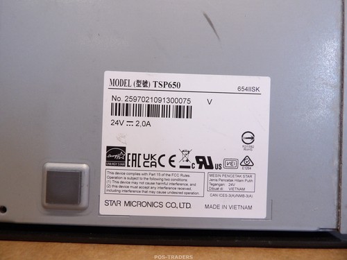 Star TSP650II stampante termica per ricevute biglietti POS 80 mm - INTERFACCE... - Foto 8 di 8