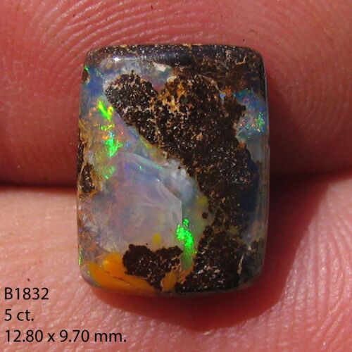 Boulder Massiver Opal 5,00 TCW 100 % natürlich Massiv Set in Schmuck B1832 - Bild 1 von 3
