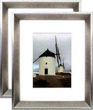 Modern Picture Frame   8x10 Frame with Mat for 5x7 Picture. 100 Environmental F