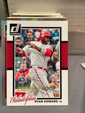 2014 Donruss Press Proofs Silver #323 Ryan Howard/199 phillies!