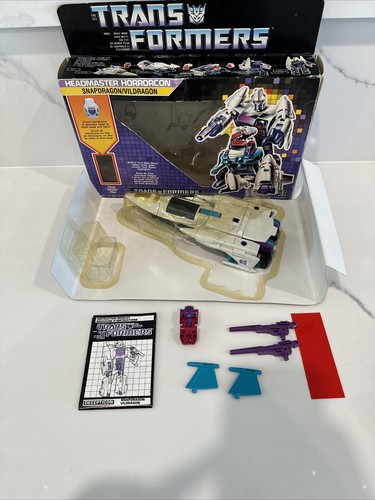 Vintage 1987 G1 Transformers Headmasters Snapdragon 100% Complete w/ Box - Picture 8 of 23