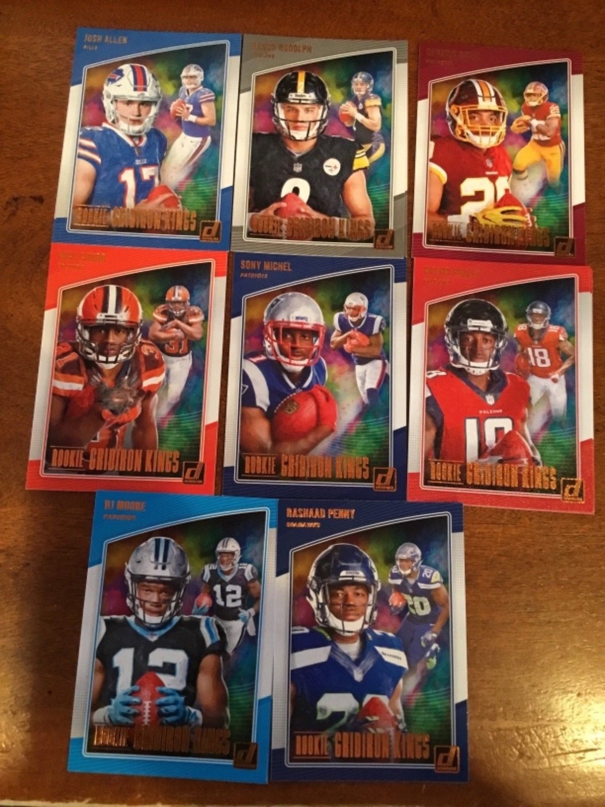2018 DONRUSS ROOKIE GRIDIRON KINGS YOU PICK COMPLETE YOUR SET