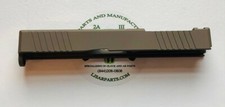Slide for Glock 19 Gen3 RMR Cut,Front and Rear Serrations,USA MADE-Flat dark-F/R