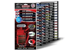 Ultimate Adhesive Toolbox Label Set - 90 Labels - Organize Box Drawers & Tools