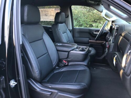 2020 Chevrolet Silverado Crew Cab Leather Seat Covers Cover Black Solid - Seat Covers For 2020 Chevrolet Silverado 2500
