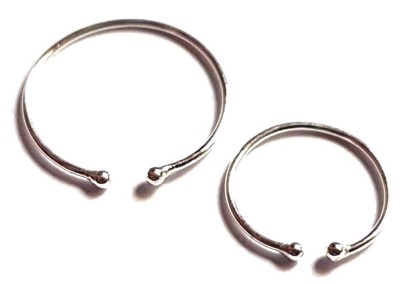 Nose Ring Cheater Clip On Earring 925 Sterling Silver Hoop 8mm or 10mm Pinch Fit