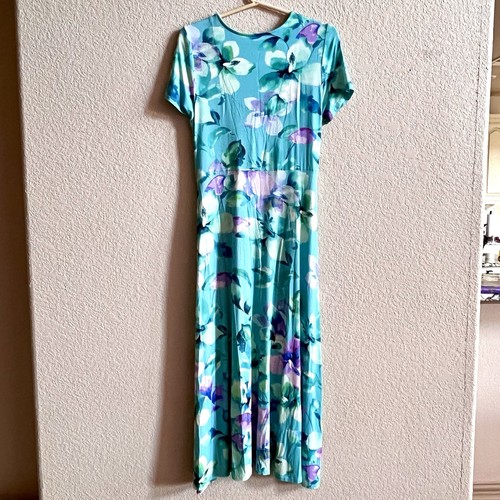 Soft Surroundings Damen XS Savoir Kleid blau flieder Amaryllis Blumen Fee - Bild 2 von 8