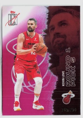 2025-26 Topps Signature Class #15 Kevin Love Chrome Magenta Refractors /250