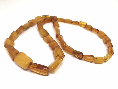 Old Amber Necklace Gift Vintage Natural Baltic Amber Beads Unique 45,1g 19546 - Picture 8 of 24