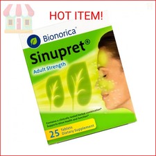 Bionorica Sinupret Adult Strength Sinus - Immune Support Supplement - All Natura
