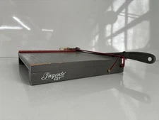 VINTAGE Ingento 12" GT #1102 1132 Cast Iron Wood Guillotine Paper Cutter Trimmer