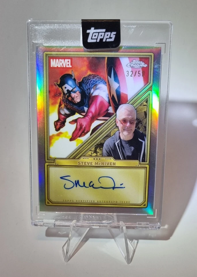 Topps Marvel Mint Auto Steve McNiven 32/50 CA-SM