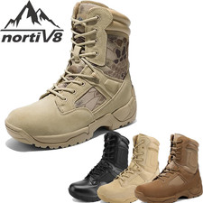 NORTIV 8 Men's Military Tactical Combat Hiking Boots Motorcycle Outdoor Boots