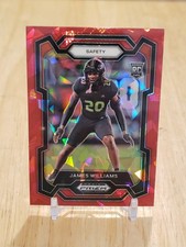 2024 Panini Prizm Draft Picks - James Williams #181 Red Ice Prizm (RC) Hurricane