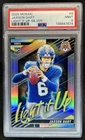 2025 Panini Mosaic Jaxson Dart Light it Up RC Silver Prizm #8 Giants PSA 9