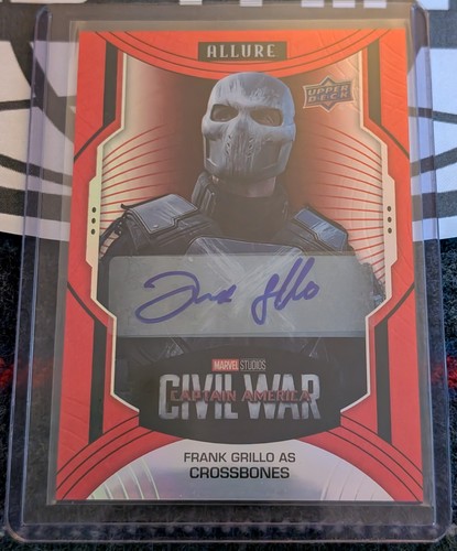 2022 Marvel Allure High Series Red Rainbow as Crossbones Frank Grillo Auto