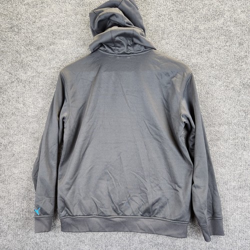 Puma Hoodie Boy's Large Gray Full Zip Jacket Outdoor Sport Athletic Logo - Picture 3 of 17