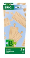 BRIO World 36099 Starter Track Pack 12-Piece Wooden Medium, Mulitcolor