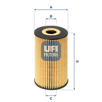 UFI 25.106.00 ÖLfilter FüR VW Audi Seat Skoda