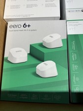 eero 6 Plus Dual Band 3 PACK mesh Wi-Fi 1.0 Gbps 2.4/5G New FAST FREE SHIPPING