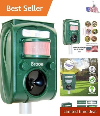 2026 Upgraded Solar Animal Repellent, Cat Repellent Outdoor, Squirrel Repelle...