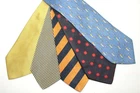 LOT OF 5 CHURCH'S  cotton silk ties. Made in Italy  F93874