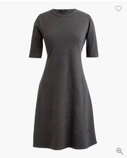 NWT J. Crew Short Sleeve Knit Dress size XXS in Gray