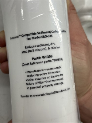 #ad eco water Prefilter WE308 7208683 For Model ERO 335 NEW $49.99