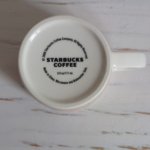 Starbucks Gingerbread Man Mug Ceramic Small 8cm 2008 Christmas Sugar Spice CHIP - Picture 11 of 12