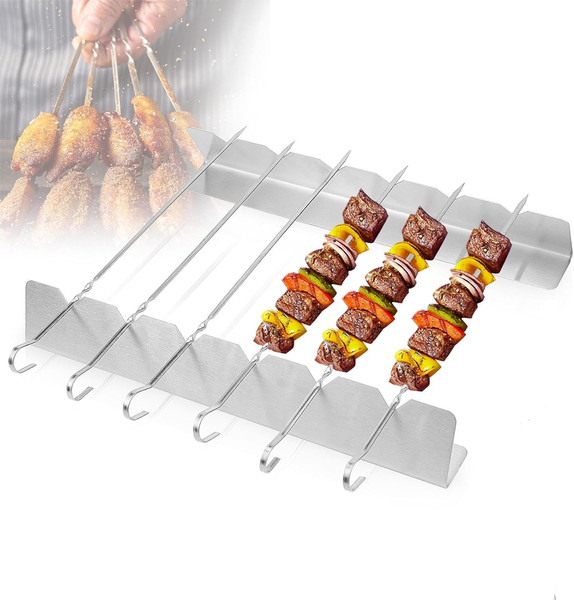 GrillspießE Edelstahl 12 StüCk SchaschlikspießE Edelstahl Grill SpießE-image