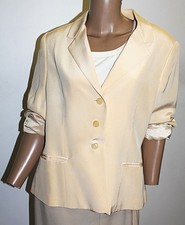 Lord  Taylor Women's Vintage Cream Single Breasted 3 Button Blazer Size 10