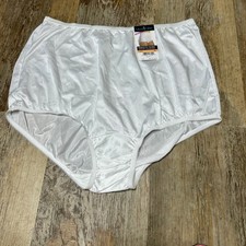 Vanity Fair Granny Panty Perfectly Yours Tailored White Nylon Size 7 NWT