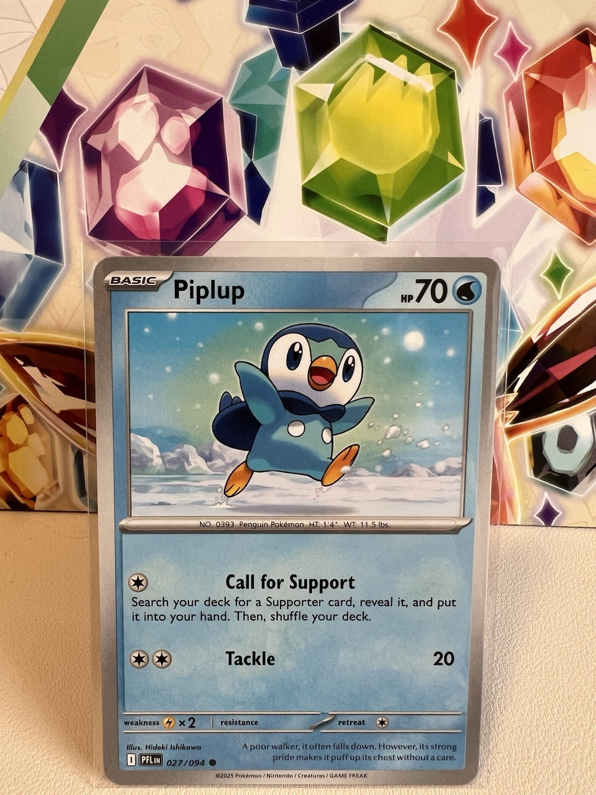 Piplup 027/094 Common Regular - Pokemon TCG Phantasmal Flames - NM