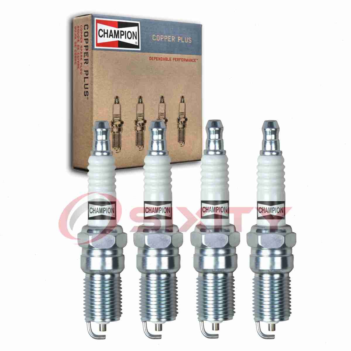 4 pc Champion Copper Plus Spark Plugs for 1995-1998 Oldsmobile Achieva 2.3L ae