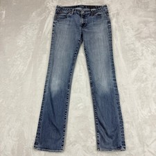AG Adriano Goldschmied Jeans Women 30R Blue Low Rise Denim USA Made