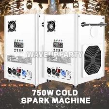 PAIDUN 2PCS 750W Cold Spark Firework Machine DMX Wedding Show Event Stage Effect