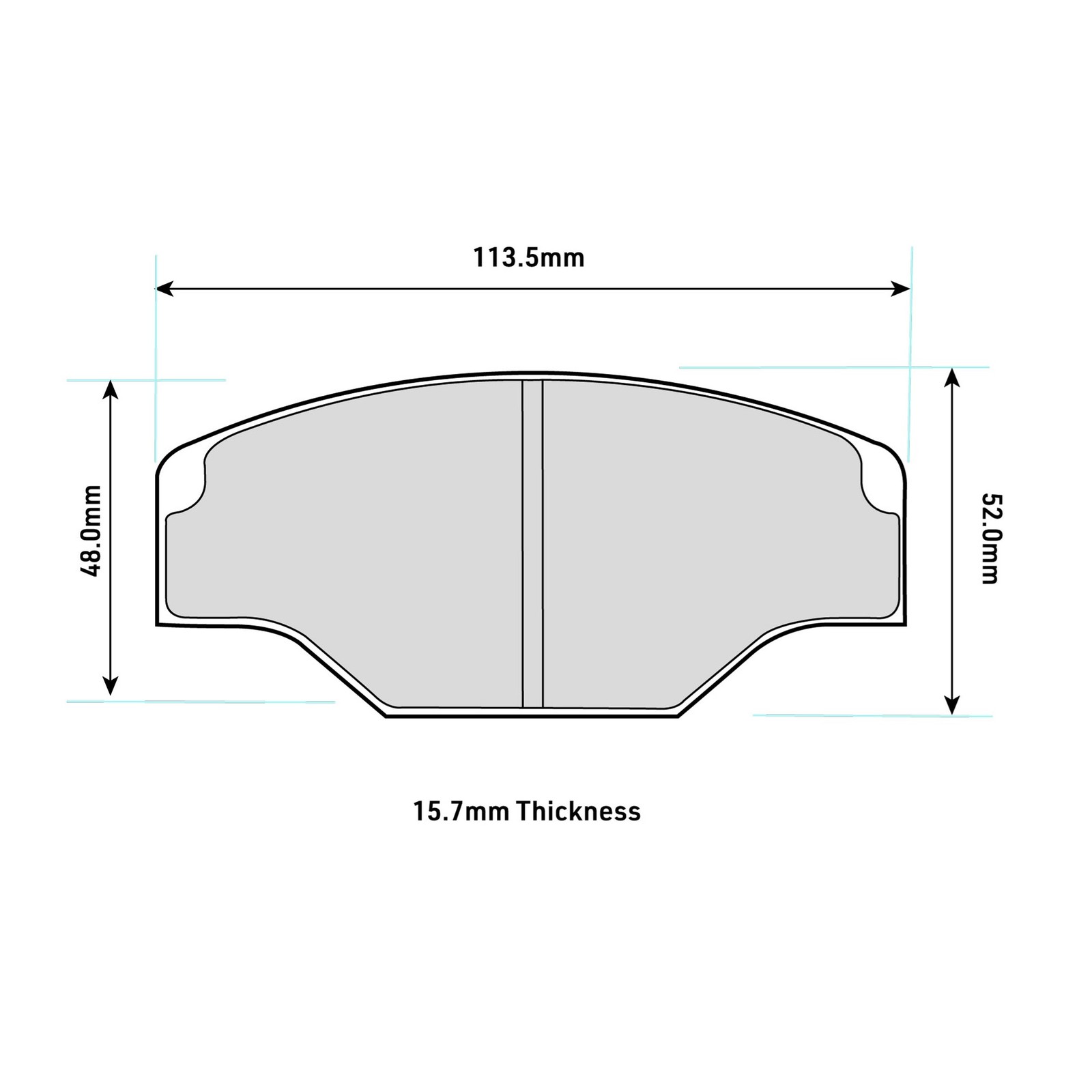 Ferodo Front Competition DS3000 Track / Race Brake Pad Set - FRP201R